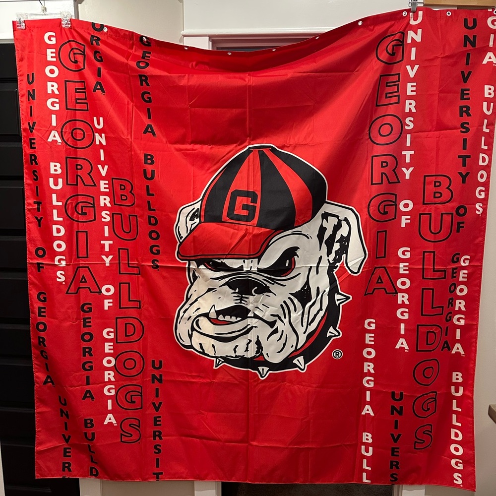 Georgia Bulldogs Shower Curtain
